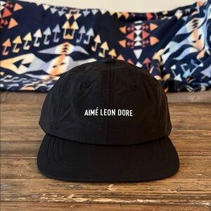 Aime Leon Dore SS24 Nylon Sport Black Cap NWT